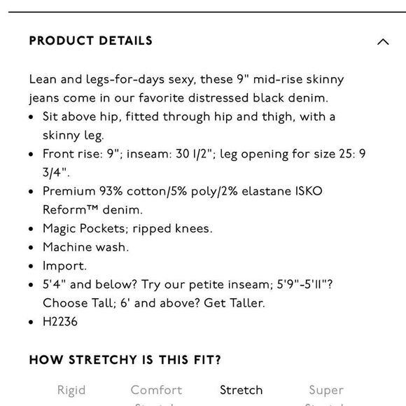 Madewell 9” Mid-Rise Skinny Jeans in Distressed Black Sea - Picture 11 of 13